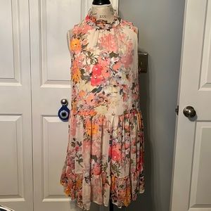 Bleecker 126 Sleeveless Floral Babydoll Dress